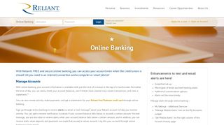 Online Banking › Reliant Community Credit Union