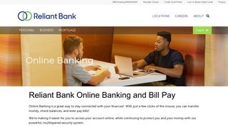 Online Banking and Bill Pay | Personal Banking | Reliant Bank