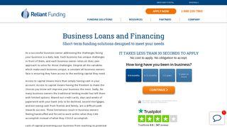 Business Loans Financing | Reliant Funding