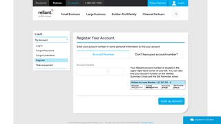 Register Your Account - Reliant Energy