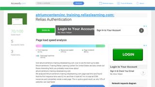 Access atriumcentersinc.training.reliaslearning.com. Relias ...