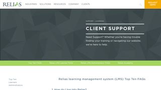 Learning Support | Relias