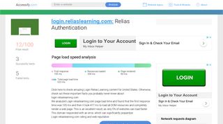 Access login.reliaslearning.com. Relias Authentication