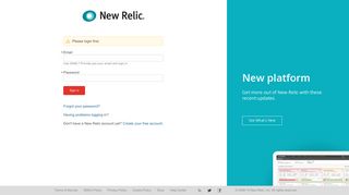 log in to your New Relic account - RPM New Relic