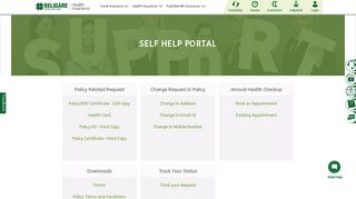 Customer Support - Self Help Portal | Religare Health Insurance