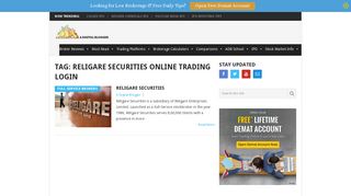 religare securities online trading login Archives – A Digital Blogger