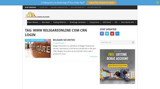 www religareonline com crn login Archives | A Digital Blogger
