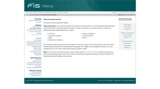 FIS Relius | Relius Documents Pension