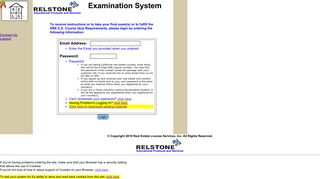 RELSExSys: Examination Login