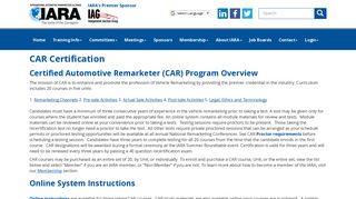 CAR Certification - International Automotive Remarketers Alliance