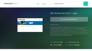 Get Remedy.mmodal.com news - BMC Remedy Mid Tier 8.1 - Login
