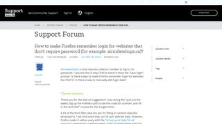 How to make Firefox remember login for websites that don't require ...