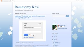 Ramasamy Kasi: Implement 