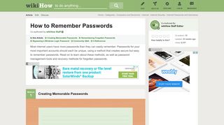 3 Ways to Remember Passwords - wikiHow