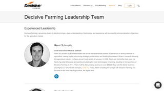 Decisive Farming - Decisive Farming Leadership Team
