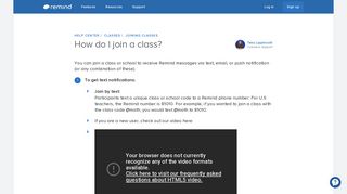 How do I join a class? – Help Center