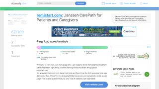 Access remistart.com. Janssen CarePath for Patients and Caregivers