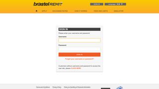 SIGN IN - Brastel Remit Remittance Service - Brastel Remit ...