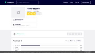 RemitHome Reviews | Read Customer Service Reviews of remithome ...