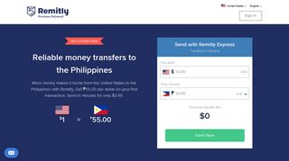Send or Transfer Money to the Philippines from the United ... - Remitly