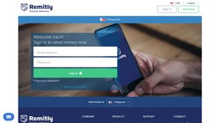 Sign in to start sending money - USA - Remitly