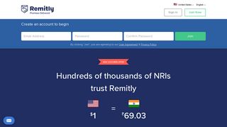 Send or Transfer Money Online to India from the USA with Remitly