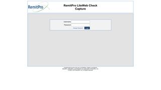 RemitPro LiteWeb Check Capture