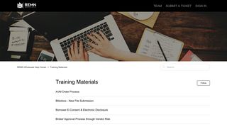 Training Materials – REMN Wholesale Help Center