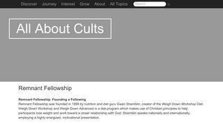 Remnant Fellowship - Cults
