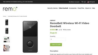 RemoBell Wireless Wi-Fi Video Doorbell | remo+ – Remo+