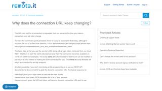 Why does the connection URL keep changing? – remote.it