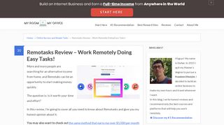 Remotasks Review - Work Remotely Doing Easy Tasks! - My Room is ...