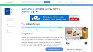 Access quest.dteco.com. DTE Energy Remote Access - Sign In