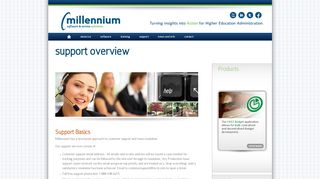 support overview « Millennium Software and Service Solutions