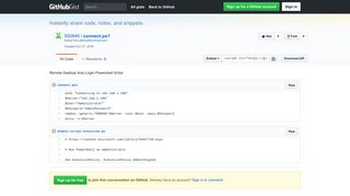 Remote Desktop Auto Login Powershell Script - gists · GitHub