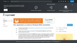 remote desktop - Run application or script on Windows RDC ...