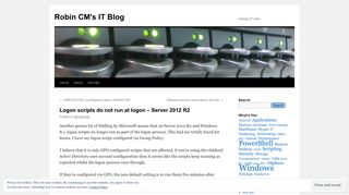 Logon scripts do not run at logon – Server 2012 R2 | Robin CM's IT Blog