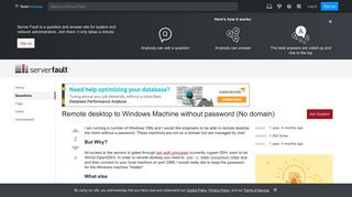 Remote desktop to Windows Machine without password (No domain ...