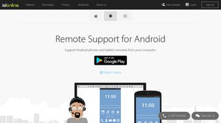 Remotely support Android devices | ISL Online