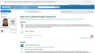 More Than 2 Remote Desktop Sessions - Microsoft