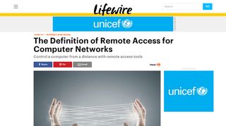 What Is Remote Access for Computer Networks? - Lifewire