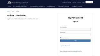 My Parliament - Parliament of Australia