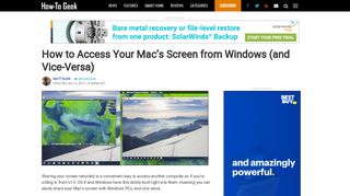 How to Access Your Mac's Screen from Windows (and Vice-Versa)
