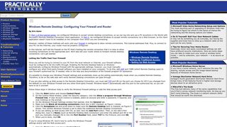 Windows Remote Desktop: Configuring Your Firewall and Router