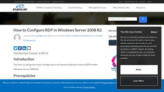How to Configure RDP in Windows Server 2008 R2 | Atlantic.Net