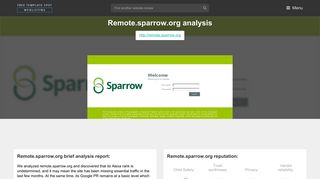 Remote Sparrow. More on remote.sparrow.org.
