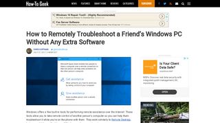 How to Remotely Troubleshoot a Friend's Windows PC Without Any ...