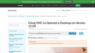 Using VNC to Operate a Desktop on Ubuntu 12.04 - Linode