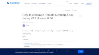 How to configure Remote Desktop (GUI) on my VPS Ubuntu 12.04 ...