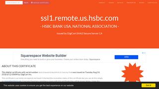 ssl1.remote.us.hsbc.com by HSBC BANK USA, NATIONAL ...